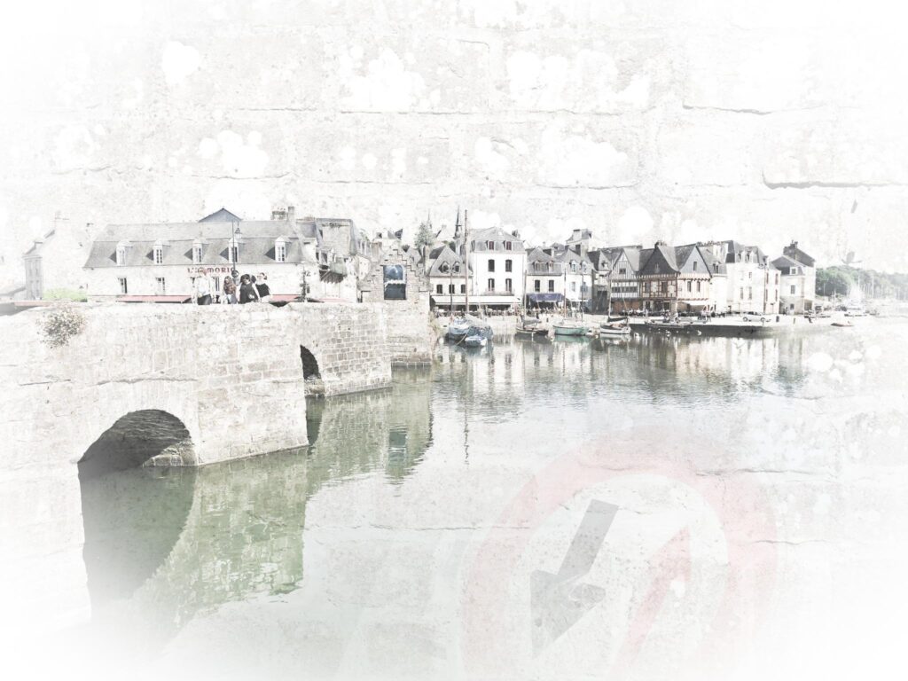 Auray Brücke von Saint-Goustan