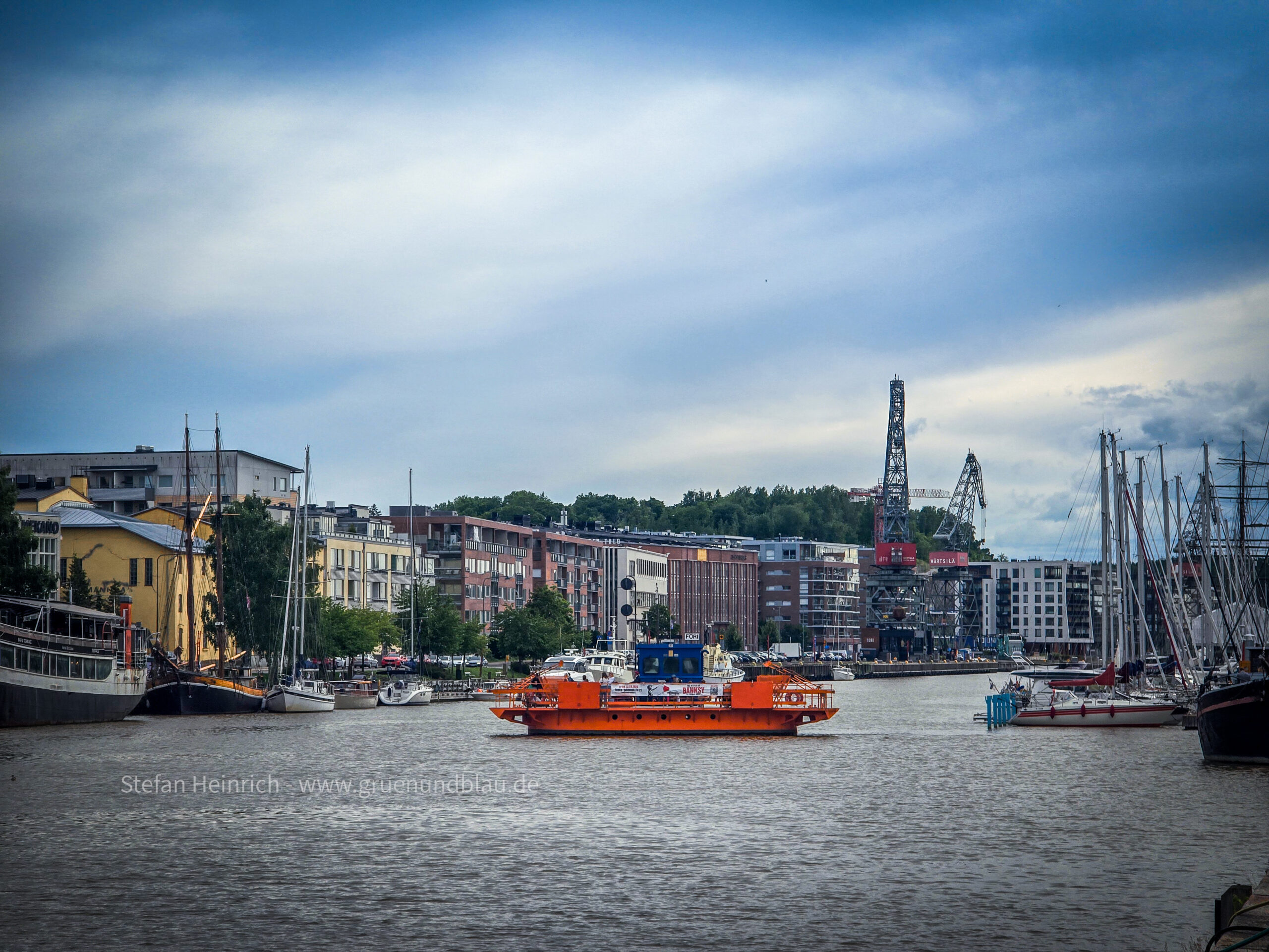 Fluss Aura in Turku Finnland
