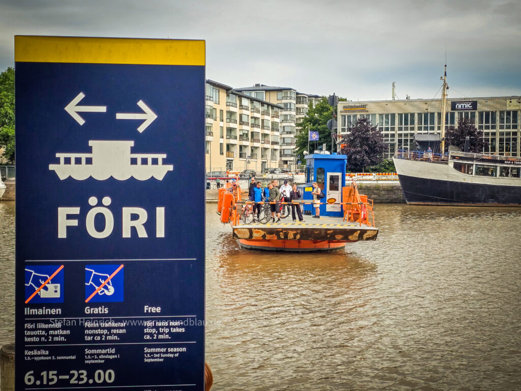 Fluss Aura in Turku Finnland