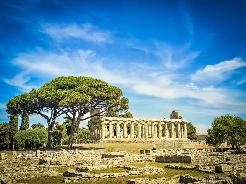 Paestum in der Region Kampanien in der Provinz Salerno in Italien